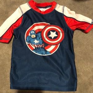 Captain America rash guard